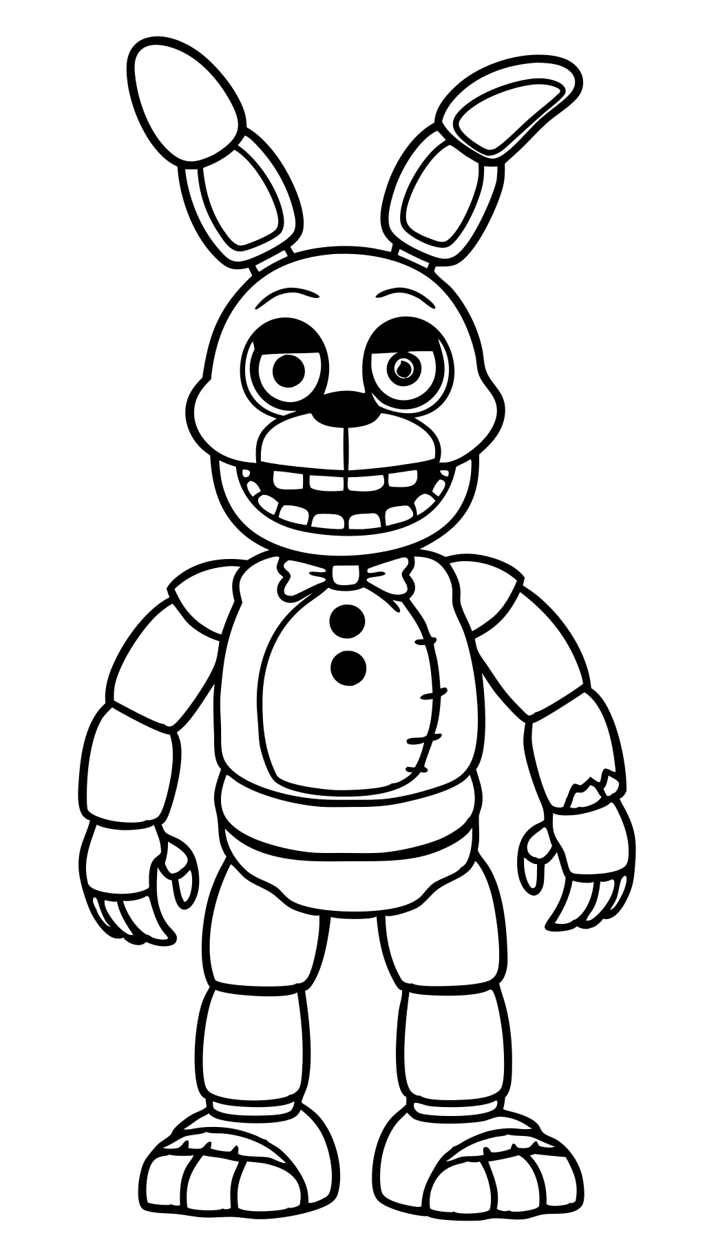 five nights at freddy’s coloring pages springtrap